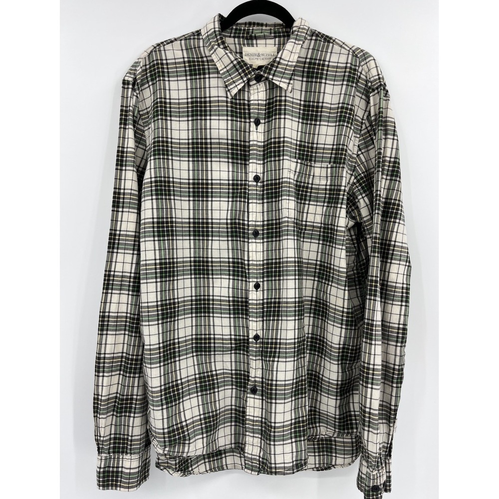 Ralph Lauren Denim and Supply Shirt Size XXL Plaid Cotton Button Up